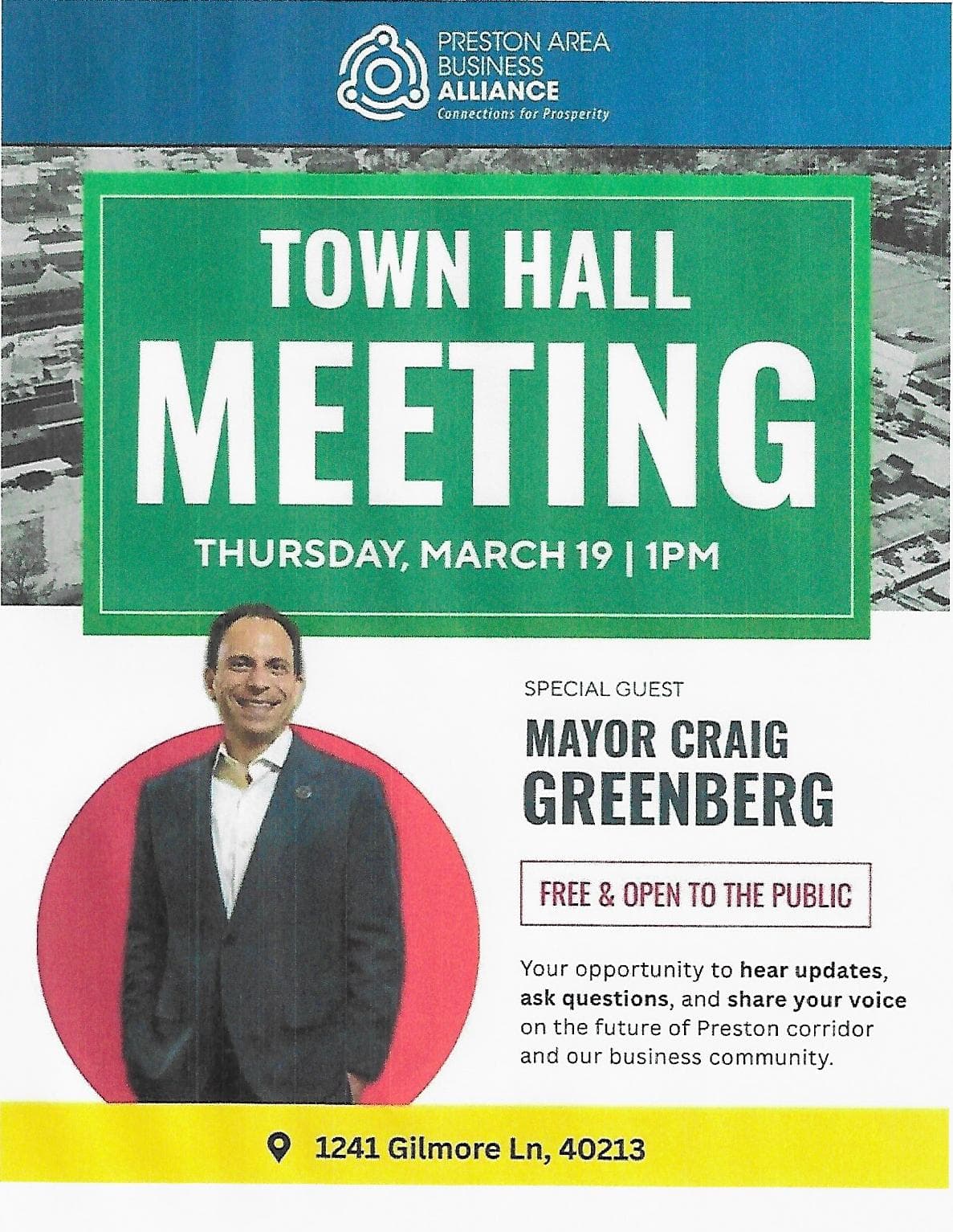 Preston Chamber Hosts Mayor Greenberg